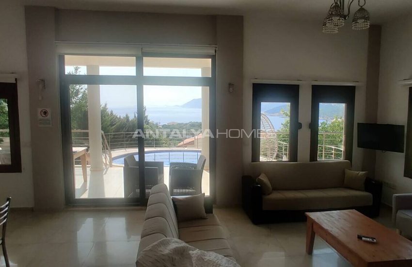 Elegant Villa with Pool and Sea View in Kas Antalya 26