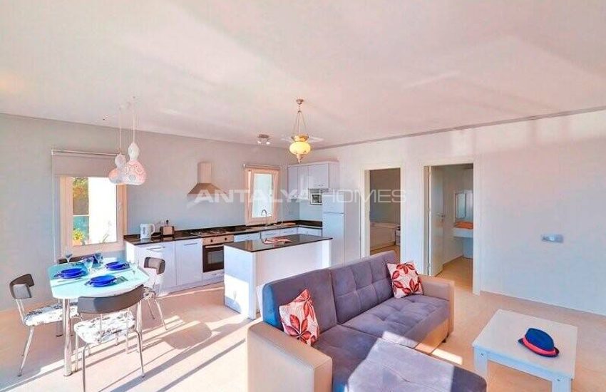 Furnished 2-bedroom Houses with Sea View in Kaş Antalya 14