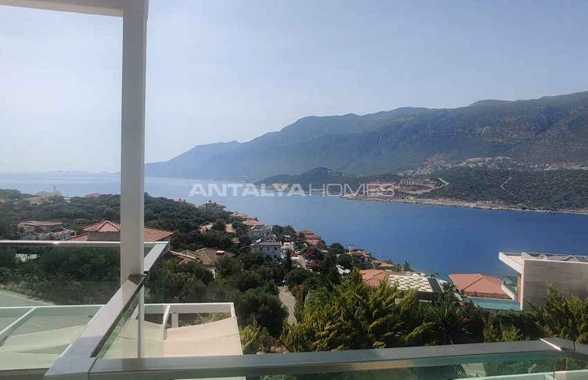Furnished 2-bedroom Houses with Sea View in Kaş Antalya 38