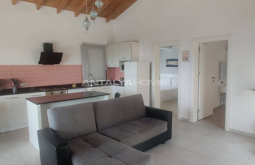 Furnished 2-bedroom Houses with Sea View in Kaş Antalya 16