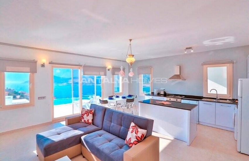 Furnished 2-bedroom Houses with Sea View in Kaş Antalya 13