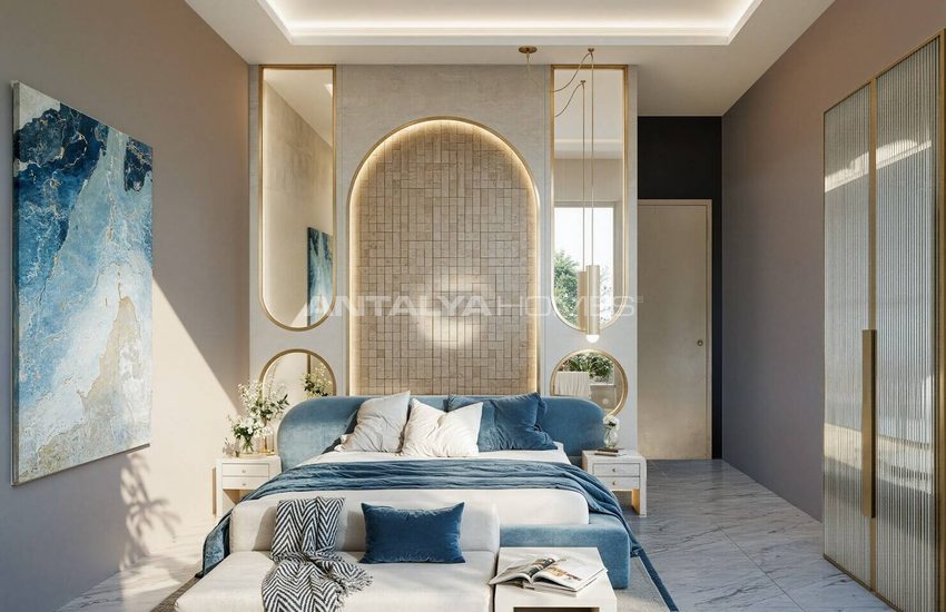 ویلای مستقل ۴ طبقه با منظره دریا در آلانیا 26