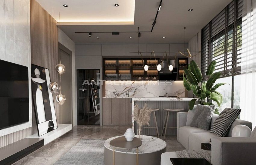Antalya Kepez'de Havuzlu Site İçinde Şık Tasarımlı Daireler 23