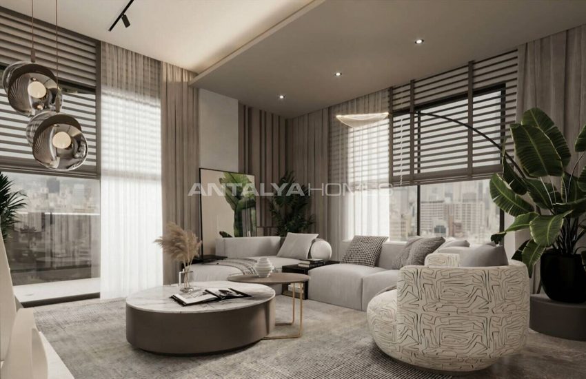 Antalya Kepez'de Havuzlu Site İçinde Şık Tasarımlı Daireler 17