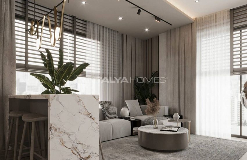 Antalya Kepez'de Havuzlu Site İçinde Şık Tasarımlı Daireler 18