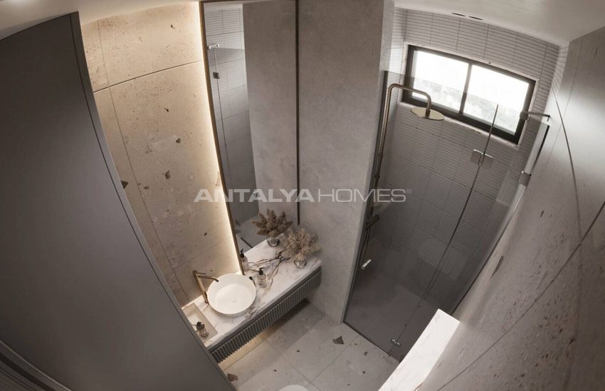 Antalya Kepez'de Havuzlu Site İçinde Şık Tasarımlı Daireler 24