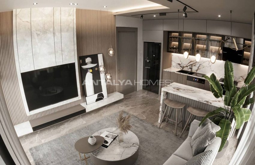 Antalya Kepez'de Havuzlu Site İçinde Şık Tasarımlı Daireler 19