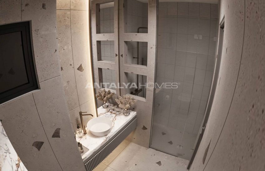 Antalya Kepez'de Havuzlu Site İçinde Şık Tasarımlı Daireler 25