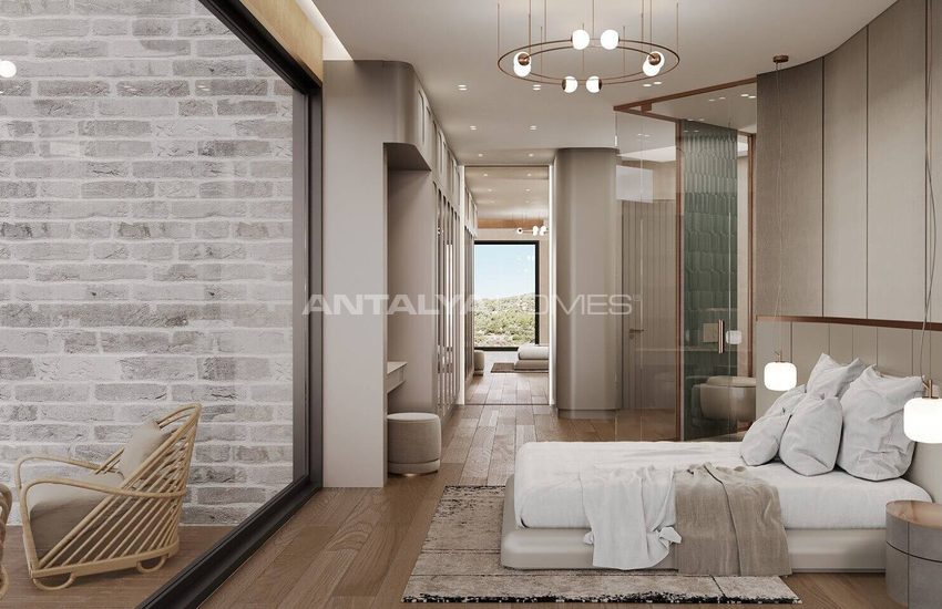 Detached Villas with Unobstructed Sea Views in Bodrum 17
