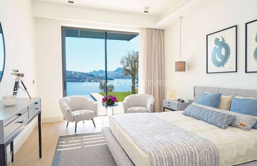Panoramic Sea View Villas in Complex with Private Beach in Bodrum 5