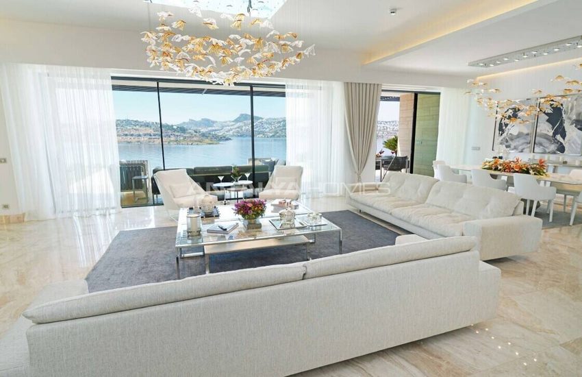 Panoramic Sea View Villas in Complex with Private Beach in Bodrum 7