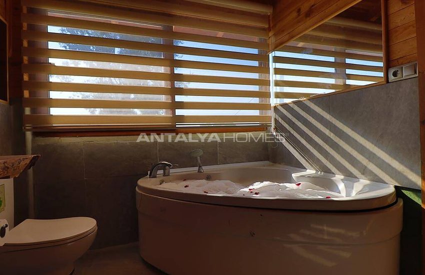 Stone and Wooden Villa with Clear Sea View in Fethiye Faralya 20