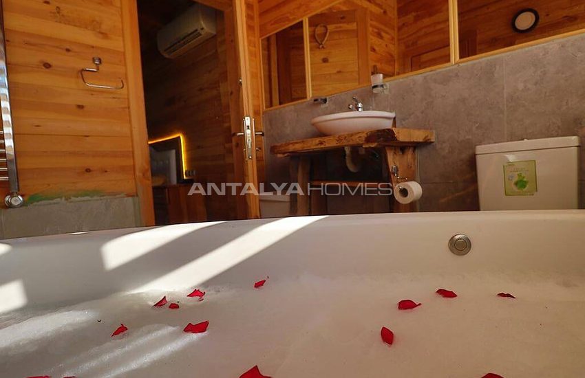 Stone and Wooden Villa with Clear Sea View in Fethiye Faralya 23