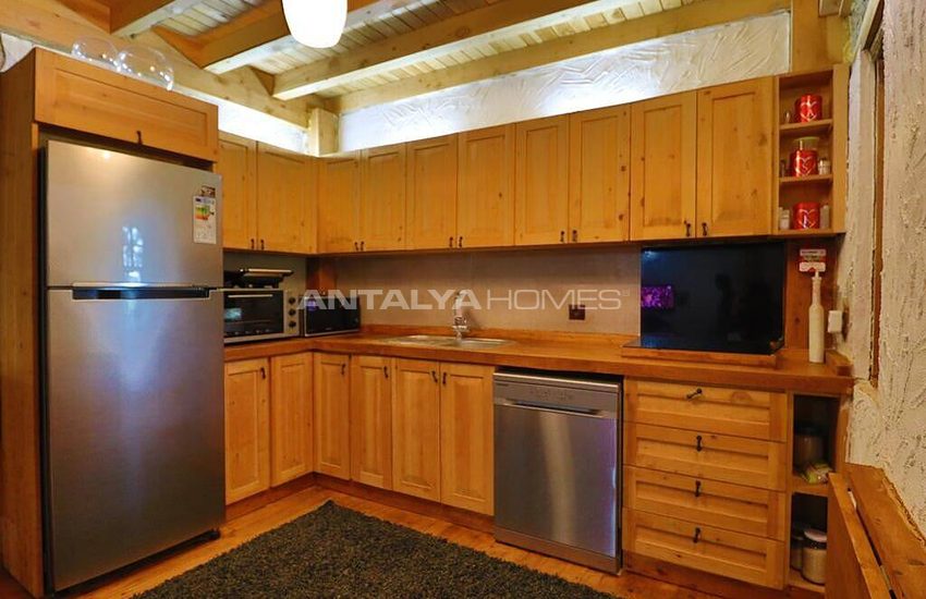 Stone and Wooden Villa with Clear Sea View in Fethiye Faralya 12