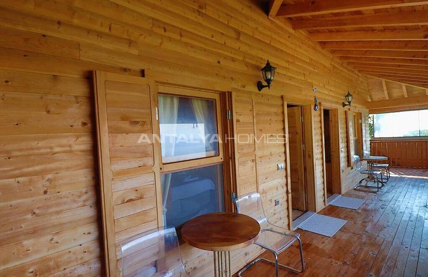 Stone and Wooden Villa with Clear Sea View in Fethiye Faralya 15