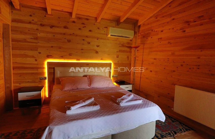 Stone and Wooden Villa with Clear Sea View in Fethiye Faralya 18