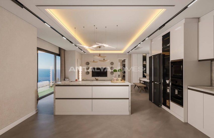 Detached Houses with Panoramic Sea Views in Bodrum Turkey 19