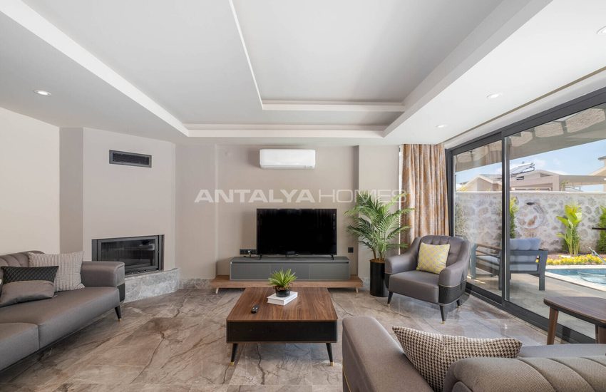 3+1 Villa Met Privézwembad En Sauna In Oludeniz, Turkije 24