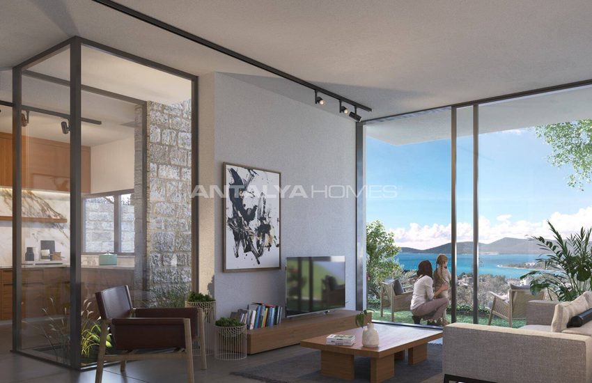 Bodrum Kıyıkışlacık'ta Plaj'a 500 M Mesafede Müstakil Villalar 9