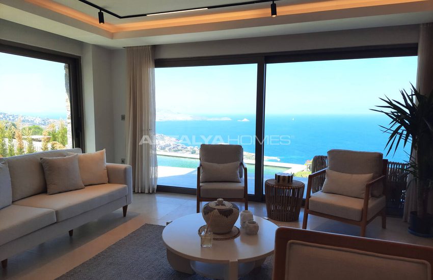Stone Clad Sea View Detached Villas in Bodrum Yalikavak 23
