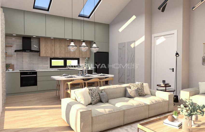 3-bedroom Detached Houses with Pool in Mugla Seydikemer 47