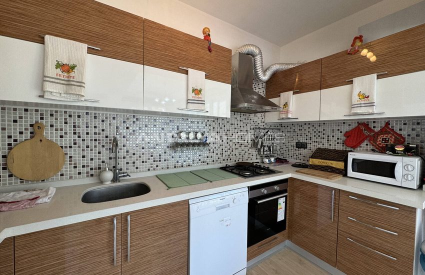 Fethiye Ölüdeniz'de Kısa Dönem Kiralamaya Uygun Havuzlu Şık Villa 17