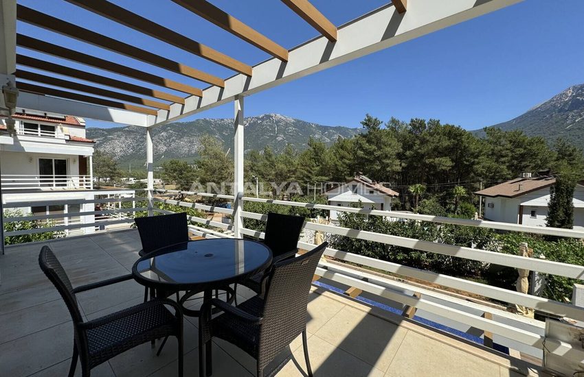 Fethiye Ölüdeniz'de Kısa Dönem Kiralamaya Uygun Havuzlu Şık Villa 41