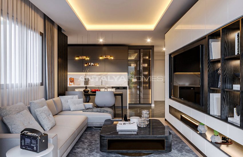 Mezitli'de Şehir ve Deniz Manzaralı Yatırımlık Daireler 5