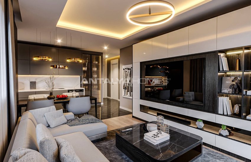 Mezitli'de Şehir ve Deniz Manzaralı Yatırımlık Daireler 6