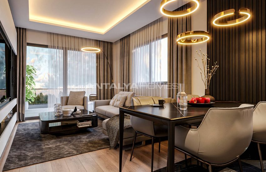 Mezitli'de Şehir ve Deniz Manzaralı Yatırımlık Daireler 7