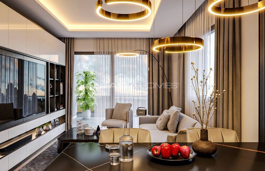 Mezitli'de Şehir ve Deniz Manzaralı Yatırımlık Daireler 10