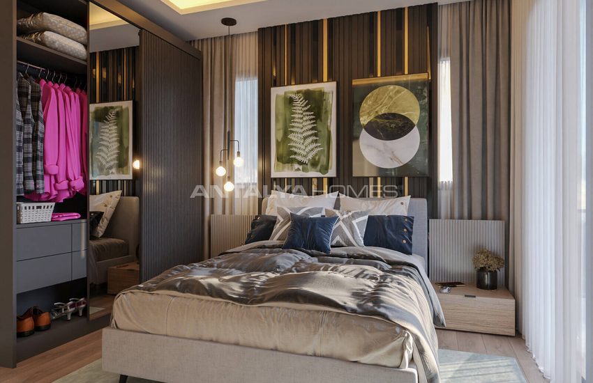 Mezitli'de Şehir ve Deniz Manzaralı Yatırımlık Daireler 15