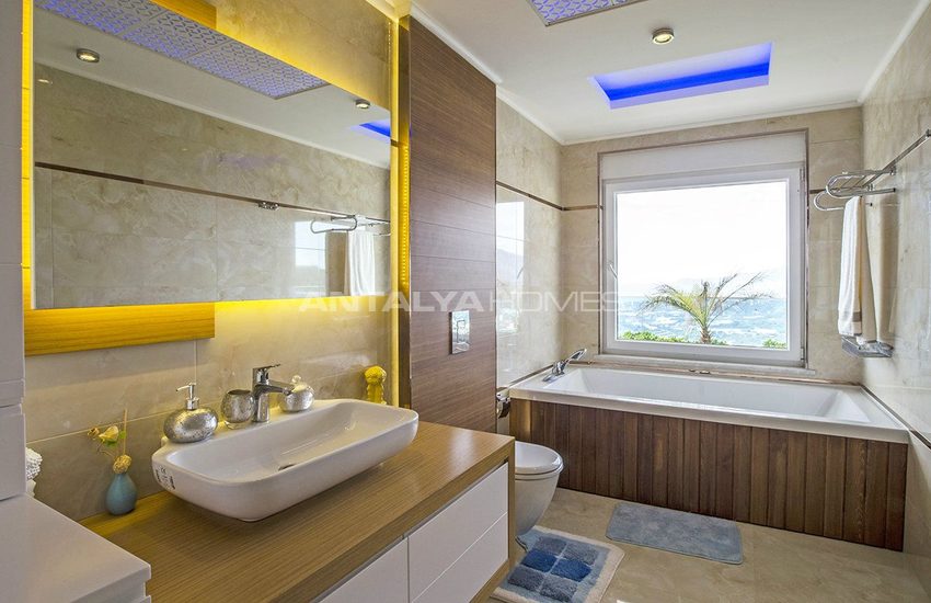 Panoramic Sea and Castle View Villas in Alanya Kargicak 22