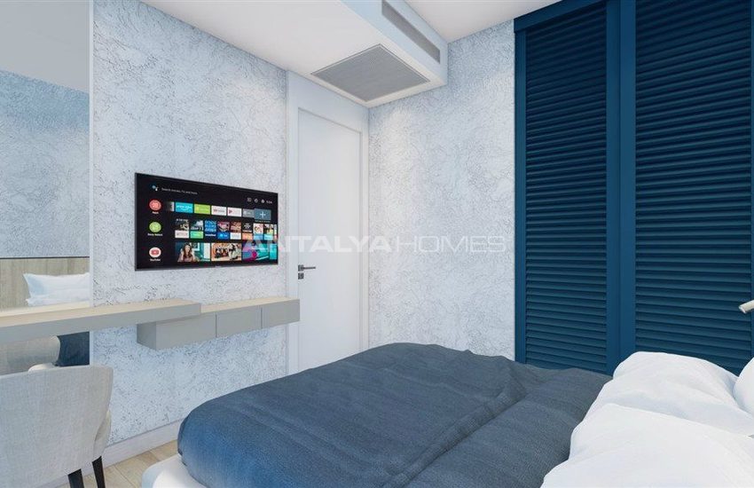 Alanya Merkezde Denize 250 Mt Uzaklıkta Sıfır Daireler 31