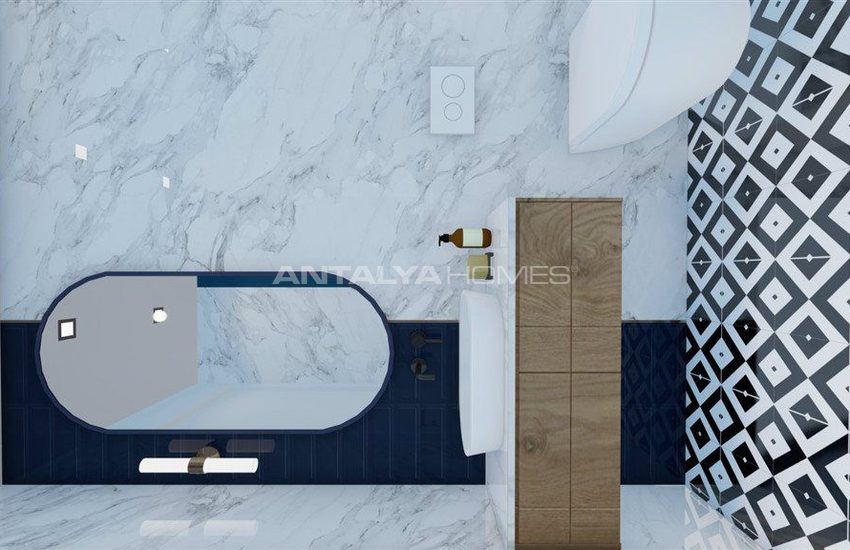 Alanya Merkezde Denize 250 Mt Uzaklıkta Sıfır Daireler 34