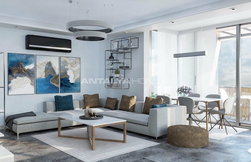 Zentrale Luxus Villen Mit Meer Und Schlossblick In Alanya 14