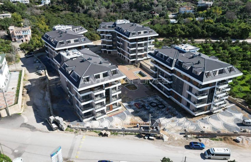 Schicke Wohnungen Verflochten In Der Natur In Alanya Oba 24