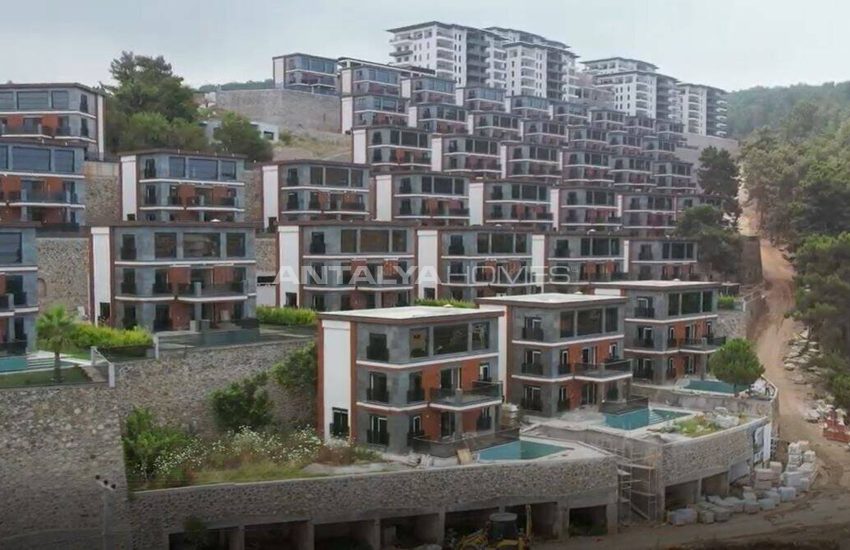 Detached Houses with City Views in Kargıcak Alanya 17