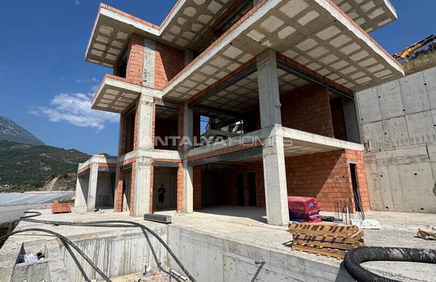 ویلای مستقل ۴ طبقه با منظره دریا در آلانیا 33