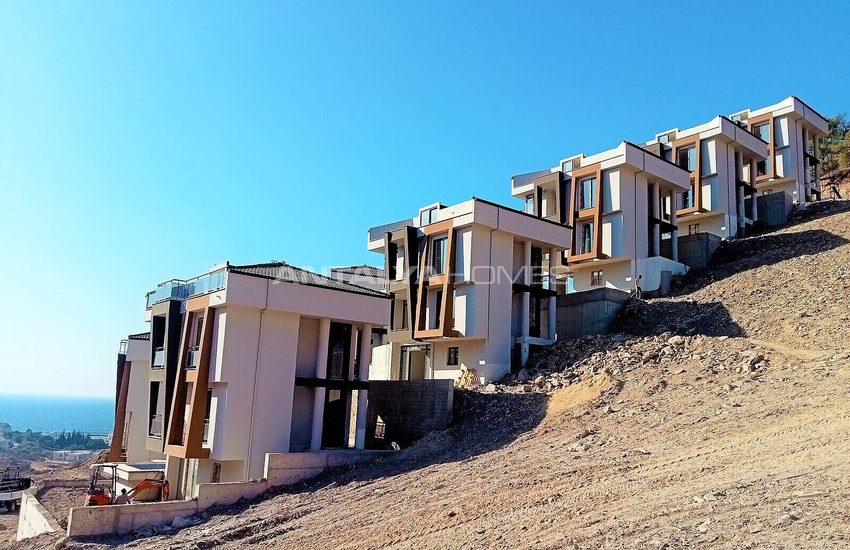 Fristående Villor Med Oavbruten Havsutsikt I Mugla Milas 43