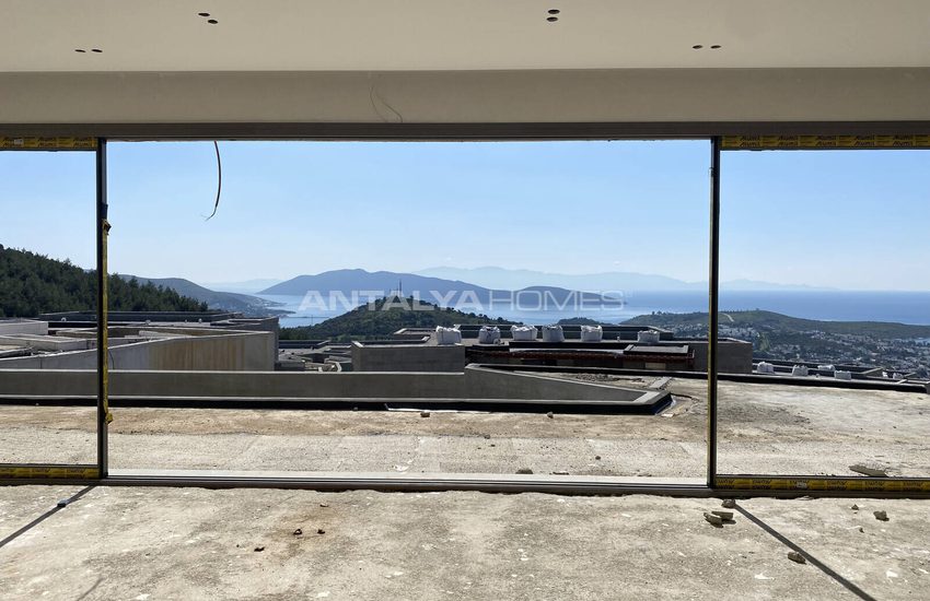 Detached Villas with Unobstructed Sea Views in Bodrum 32