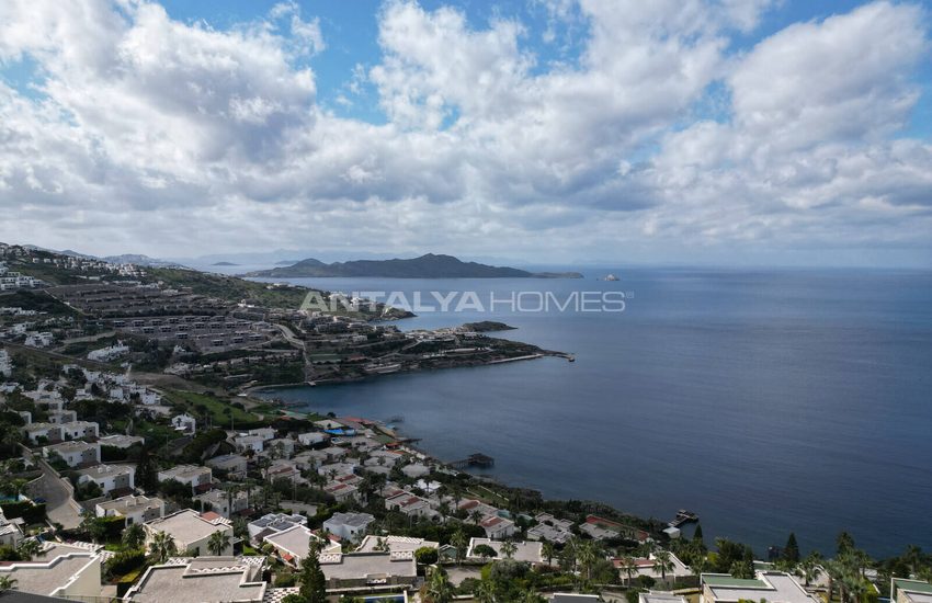 Stone Clad Sea View Detached Villas in Bodrum Yalikavak 44