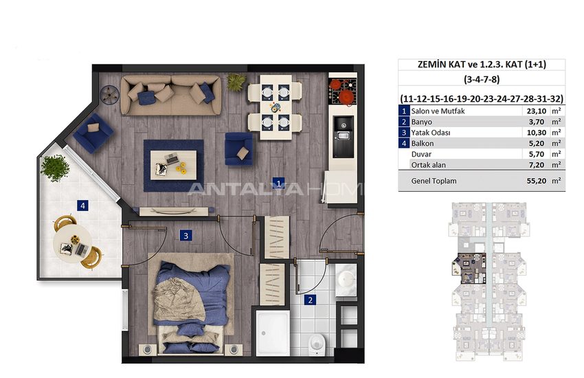 Sea View Properties with a Private Beach in Alanya 30