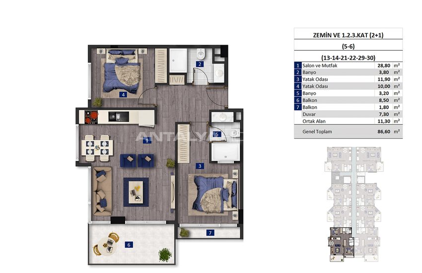 Sea View Properties with a Private Beach in Alanya 31
