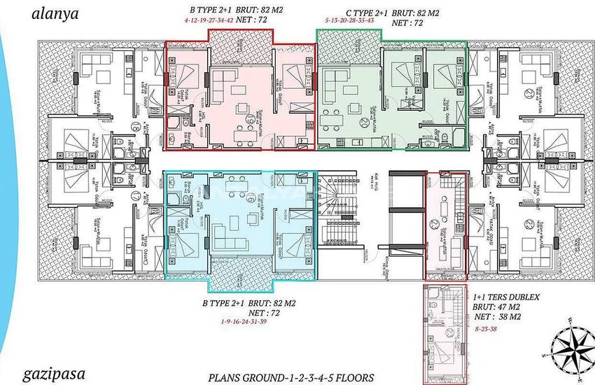 Alanya Appartements À Mahmutlar Avec Vue Plage 19