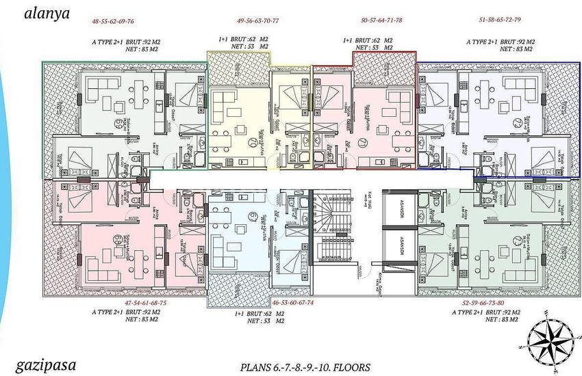 Alanya Appartements À Mahmutlar Avec Vue Plage 23
