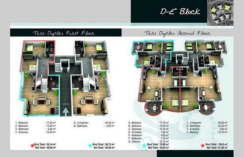 Turnkey Properties with Castle and Sea View in Alanya 38
