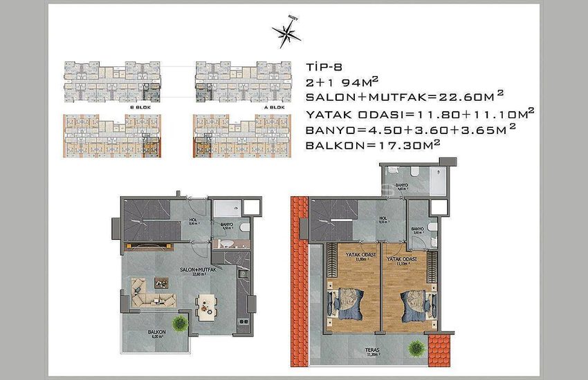 New Apartments in Avsallar Alanya with Nature and Sea View 40