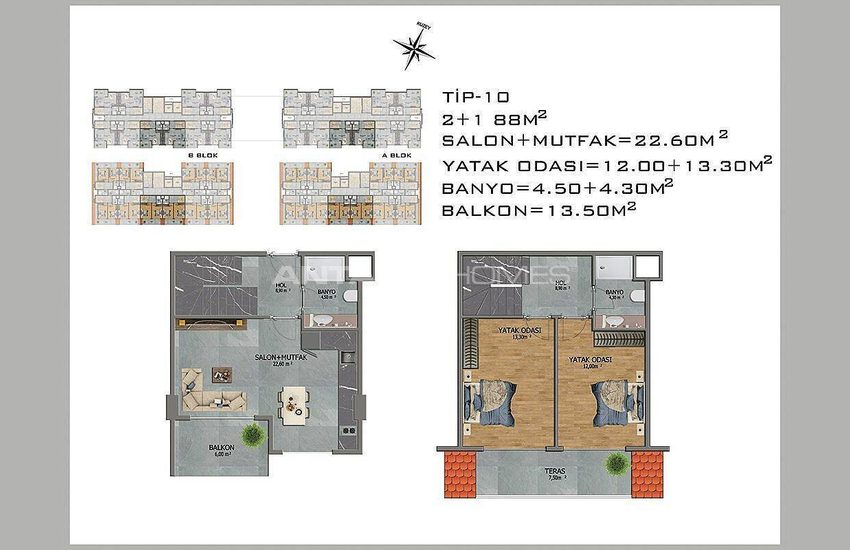 New Apartments in Avsallar Alanya with Nature and Sea View 42
