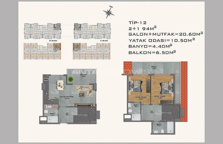 New Apartments in Avsallar Alanya with Nature and Sea View 44